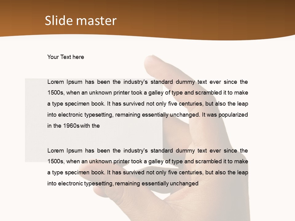 Blank Card Fill Clean Card PowerPoint Template