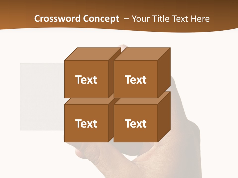 Blank Card Fill Clean Card PowerPoint Template