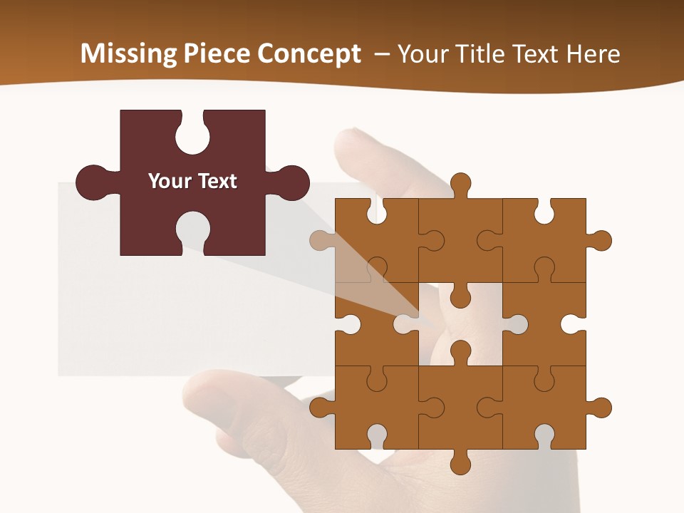 Blank Card Fill Clean Card PowerPoint Template