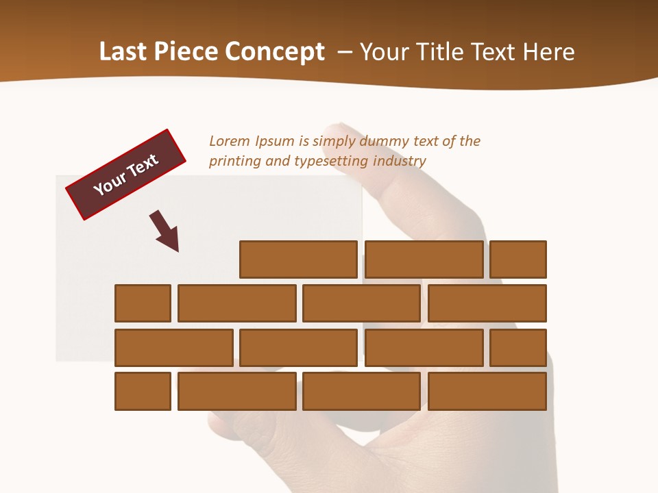 Blank Card Fill Clean Card PowerPoint Template