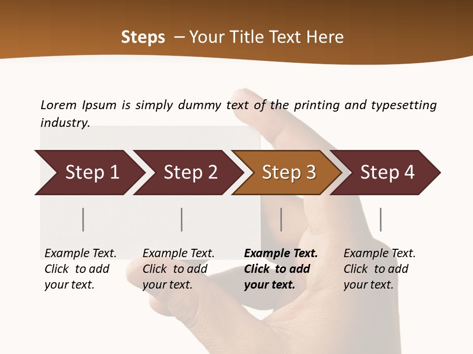 Blank Card Fill Clean Card PowerPoint Template