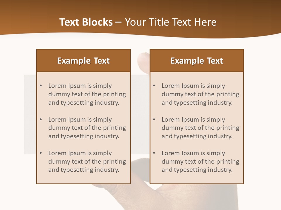 Blank Card Fill Clean Card PowerPoint Template