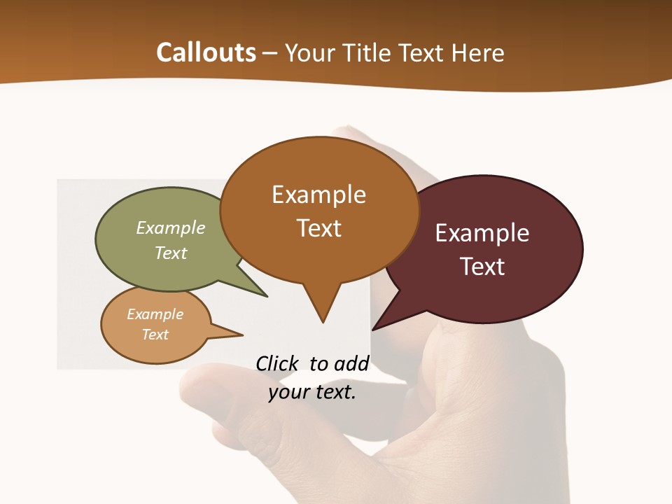 Blank Card Fill Clean Card PowerPoint Template