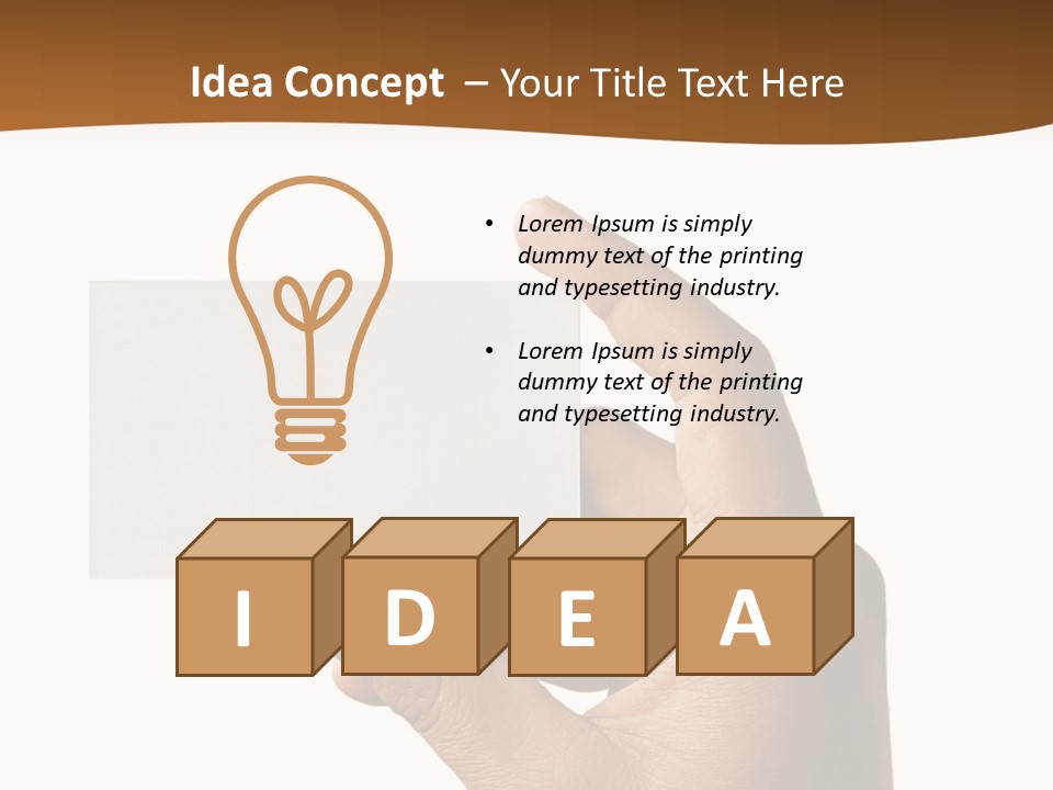 Blank Card Fill Clean Card PowerPoint Template