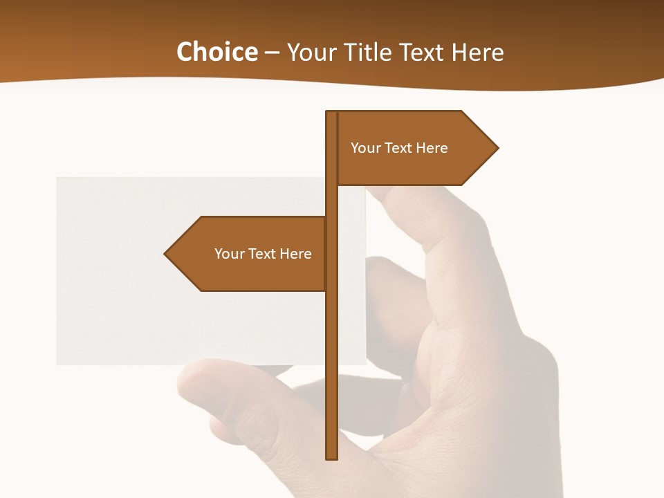 Blank Card Fill Clean Card PowerPoint Template