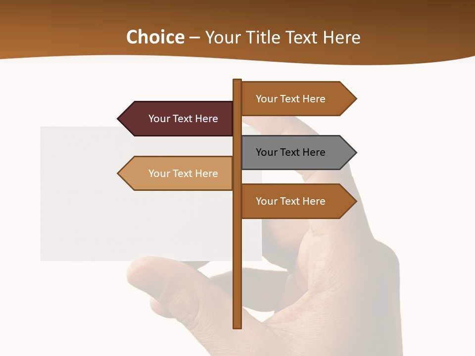 Blank Card Fill Clean Card PowerPoint Template
