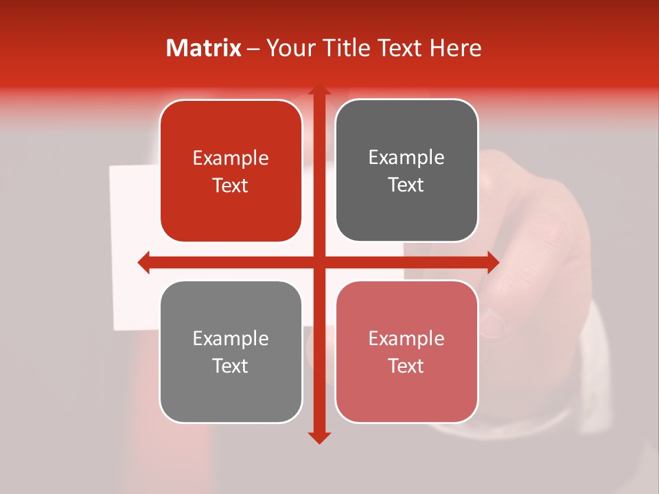 Red Suit Person PowerPoint Template