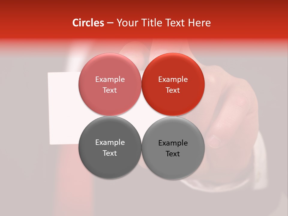 Red Suit Person PowerPoint Template