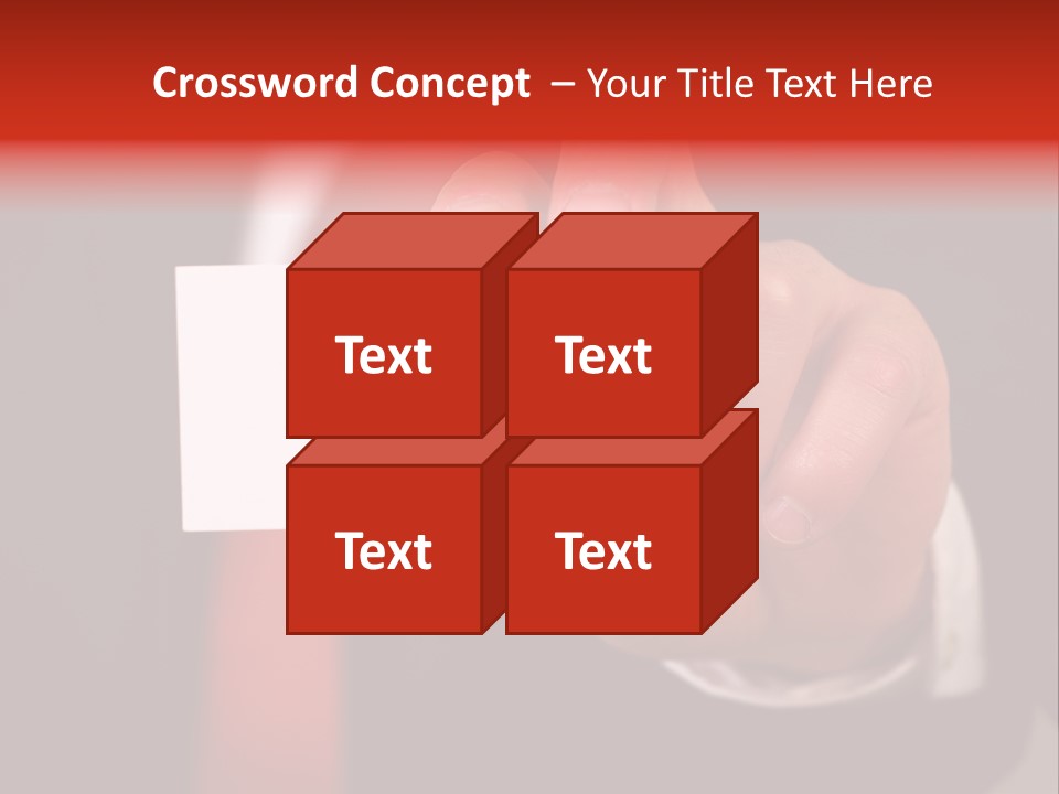 Red Suit Person PowerPoint Template