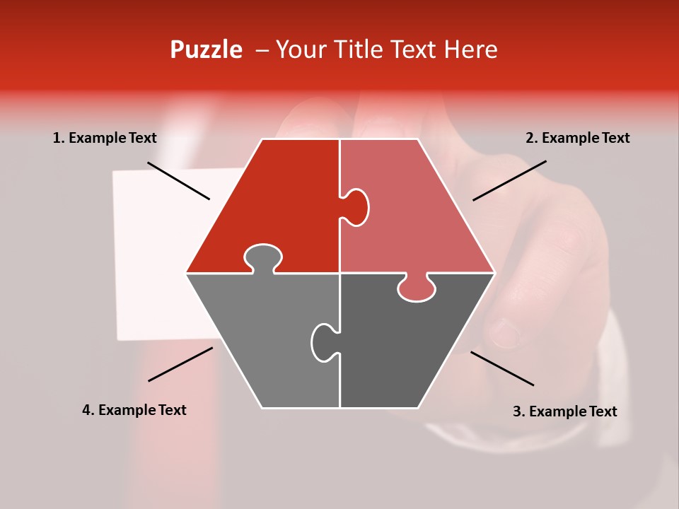 Red Suit Person PowerPoint Template