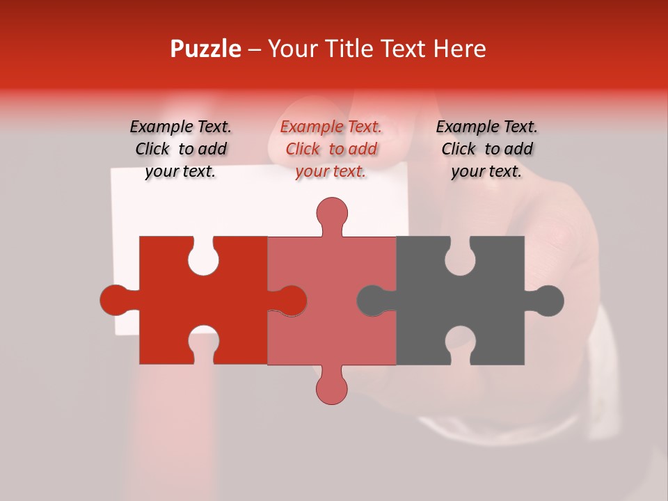 Red Suit Person PowerPoint Template