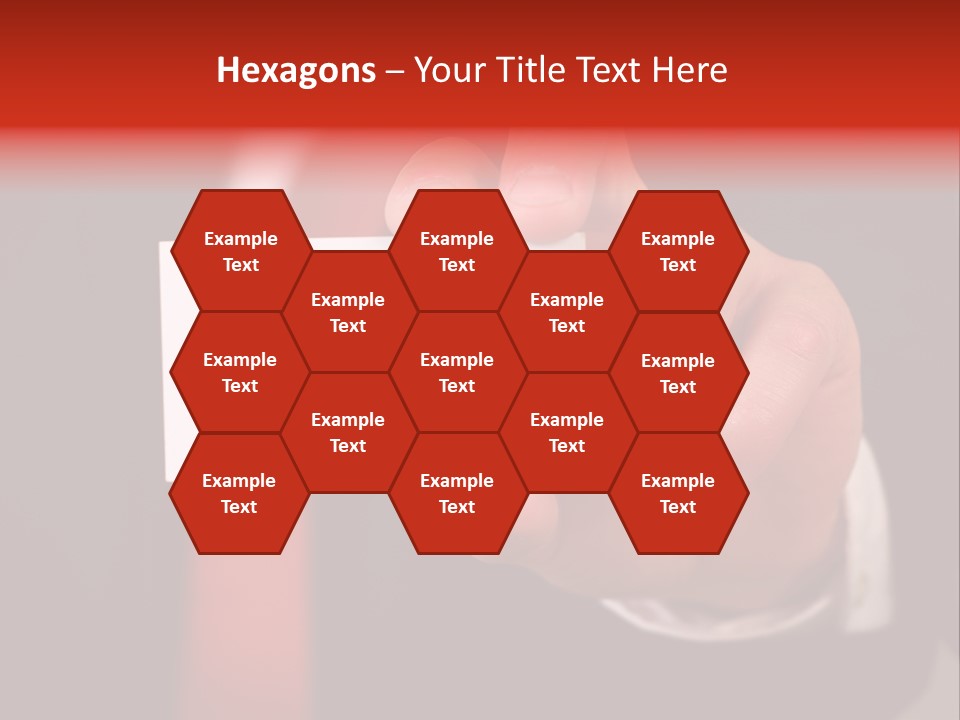 Red Suit Person PowerPoint Template