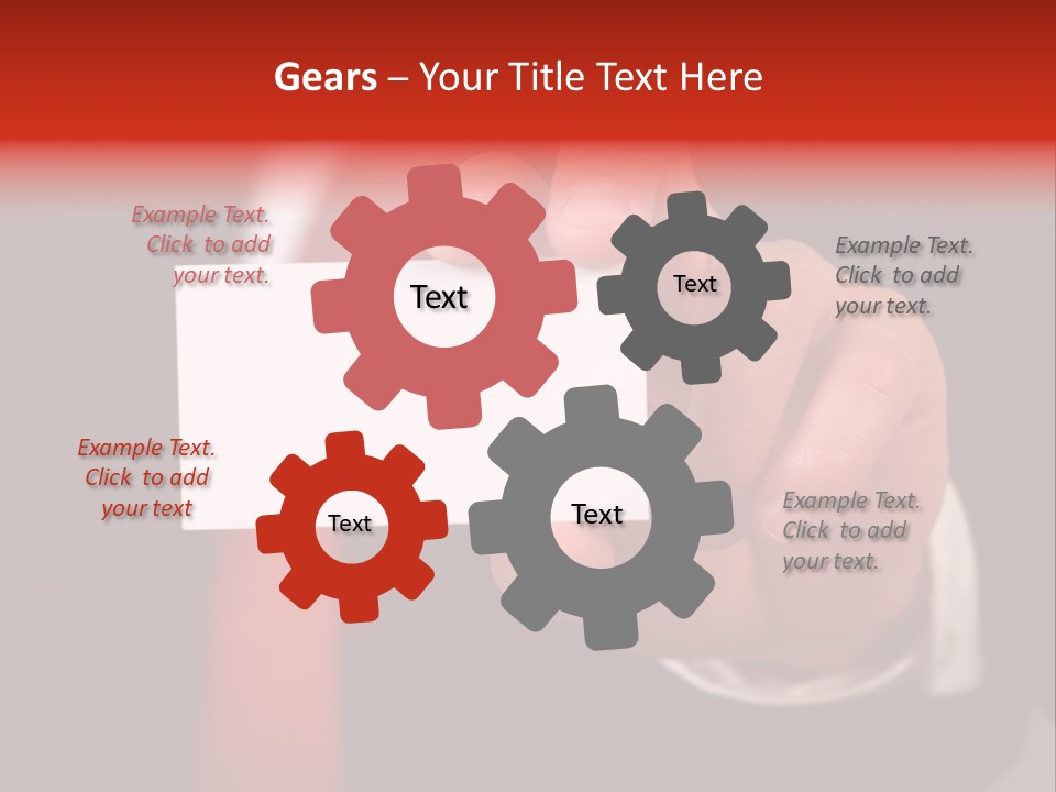 Red Suit Person PowerPoint Template