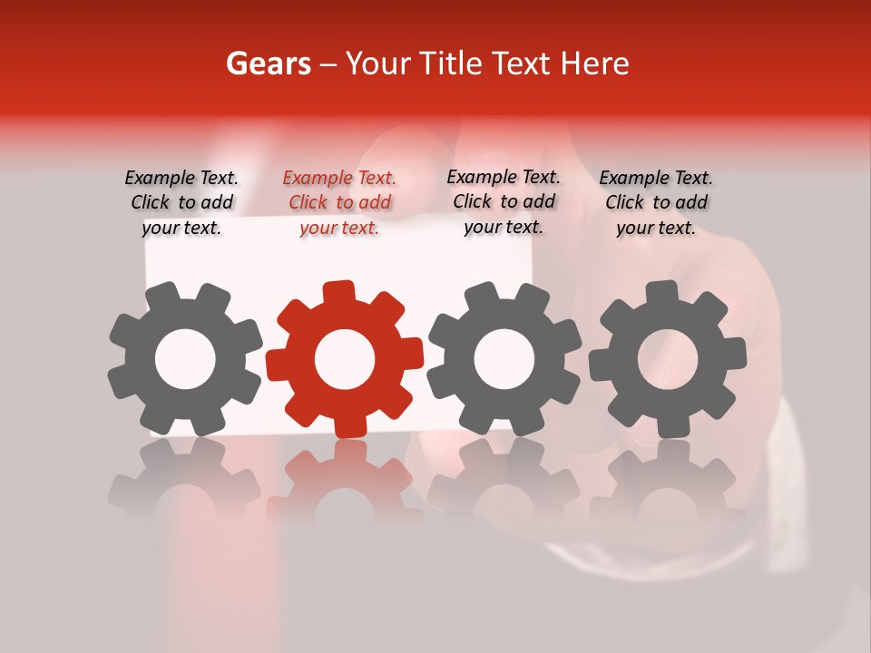 Red Suit Person PowerPoint Template