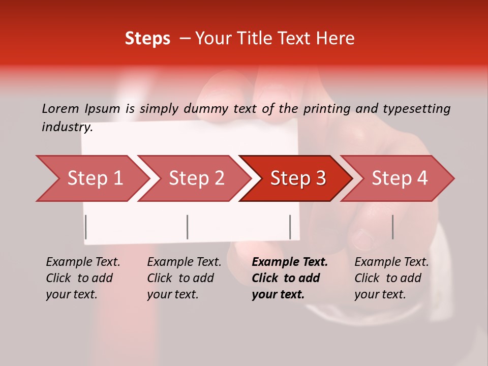 Red Suit Person PowerPoint Template