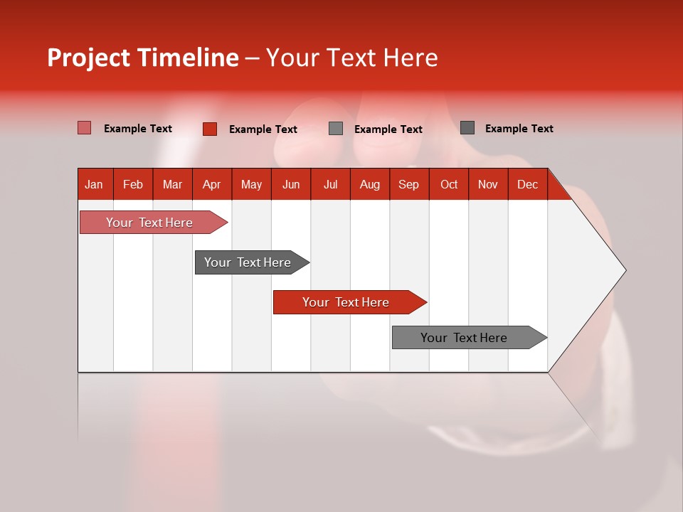 Red Suit Person PowerPoint Template