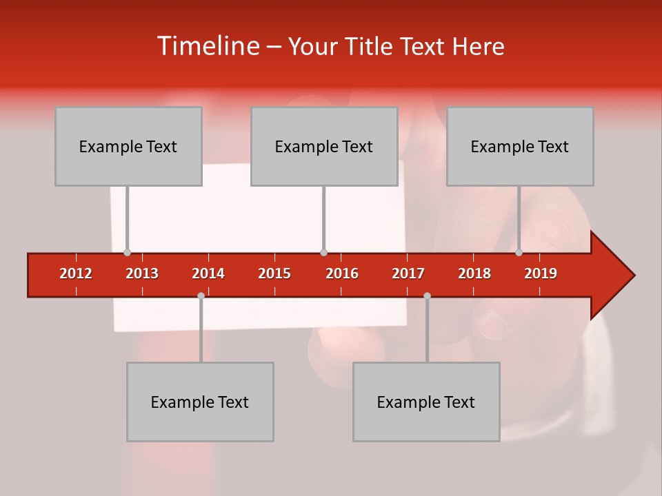 Red Suit Person PowerPoint Template
