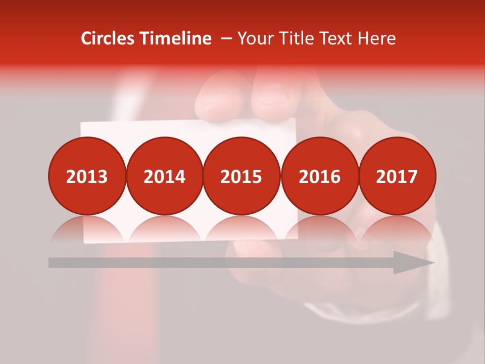 Red Suit Person PowerPoint Template