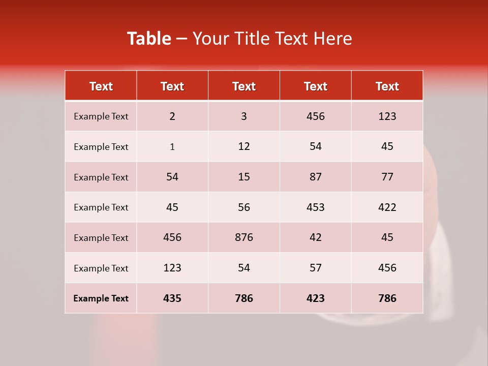 Red Suit Person PowerPoint Template