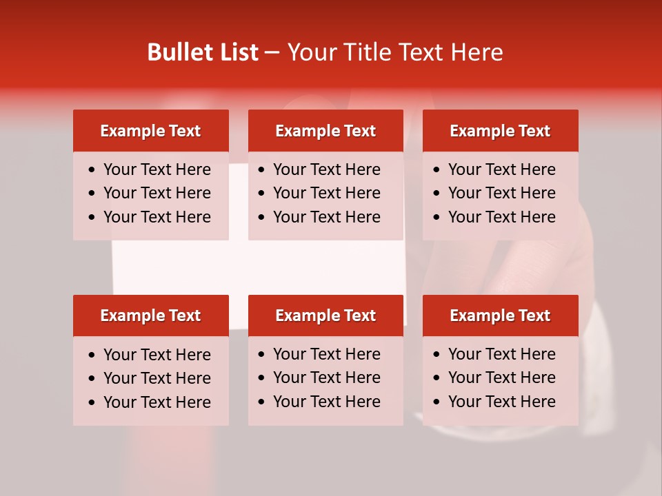 Red Suit Person PowerPoint Template