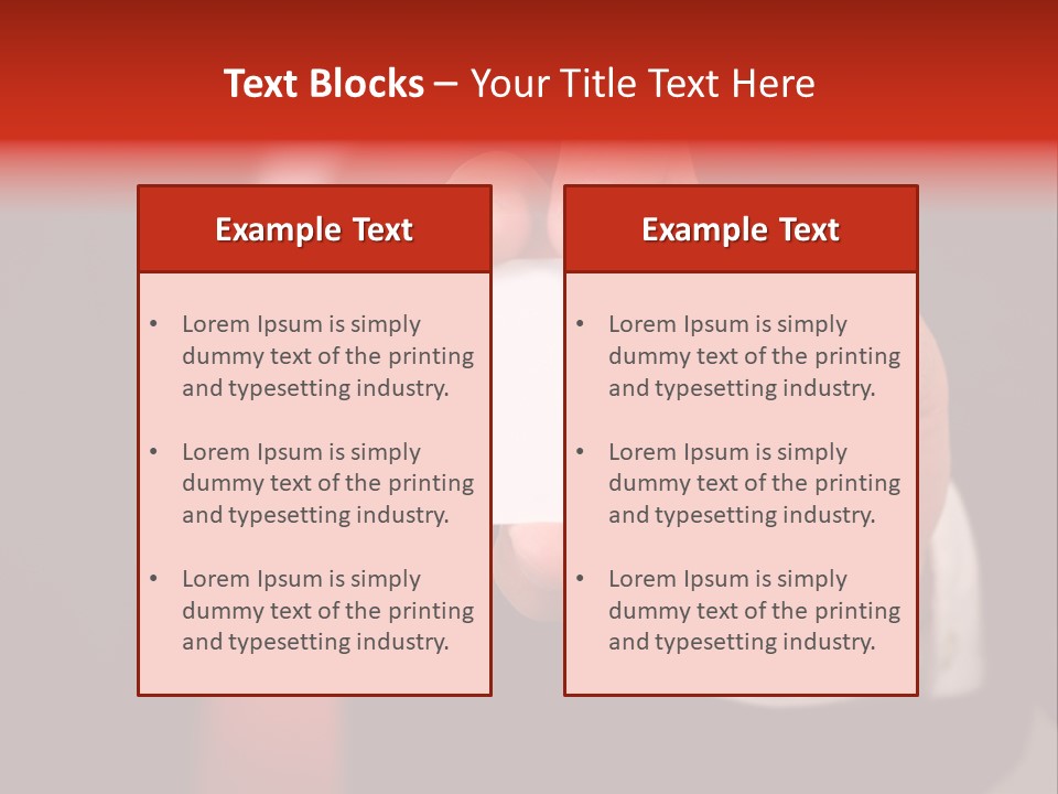 Red Suit Person PowerPoint Template