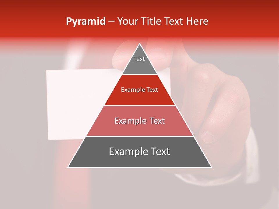 Red Suit Person PowerPoint Template