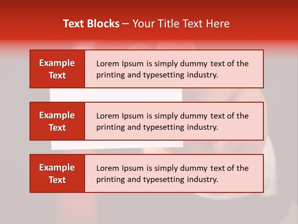 Red Suit Person PowerPoint Template
