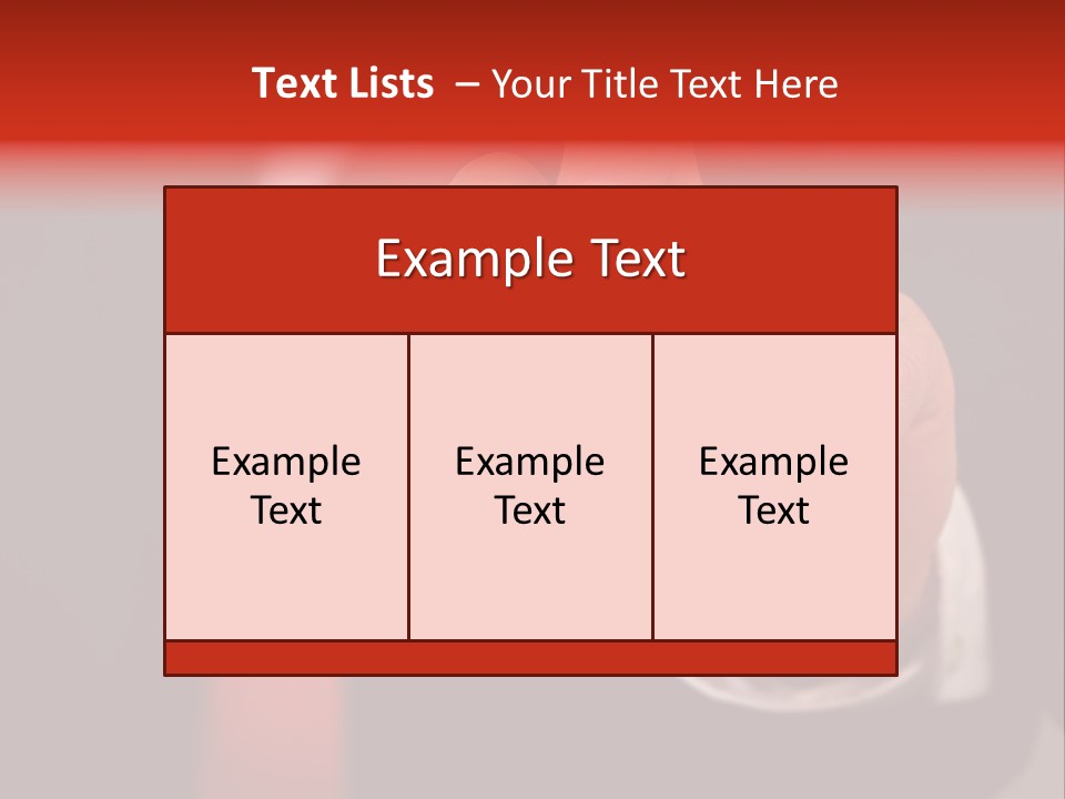 Red Suit Person PowerPoint Template