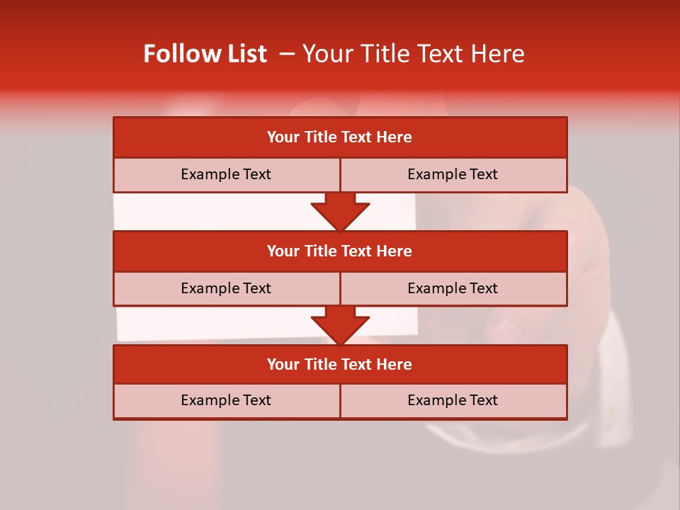 Red Suit Person PowerPoint Template
