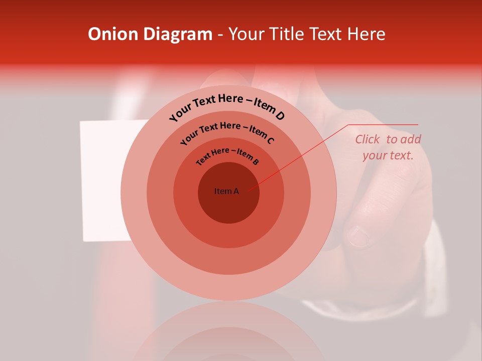 Red Suit Person PowerPoint Template