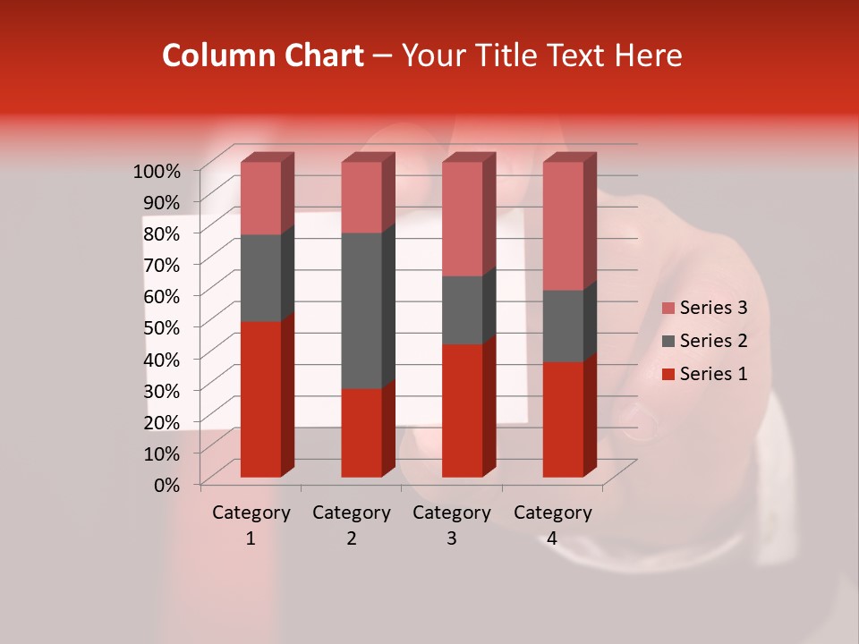 Red Suit Person PowerPoint Template