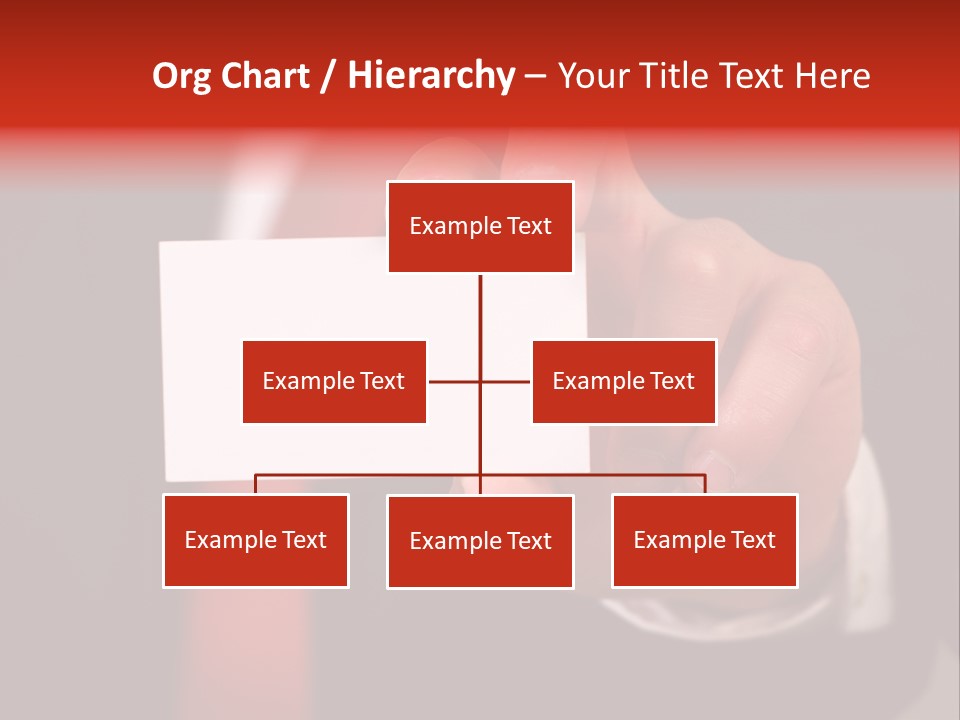 Red Suit Person PowerPoint Template