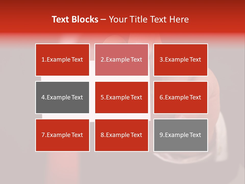 Red Suit Person PowerPoint Template