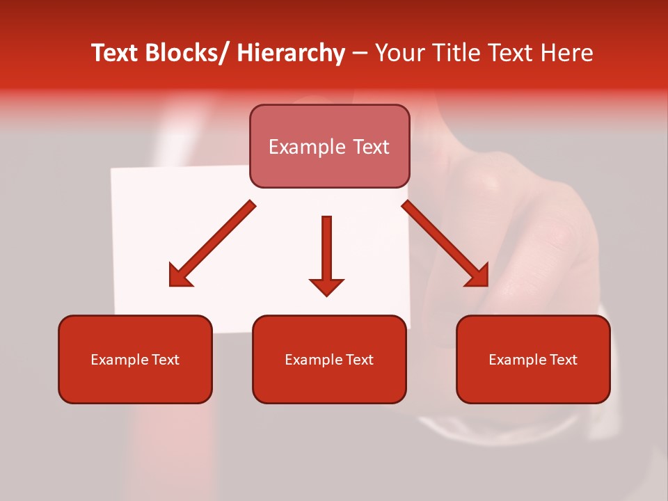 Red Suit Person PowerPoint Template