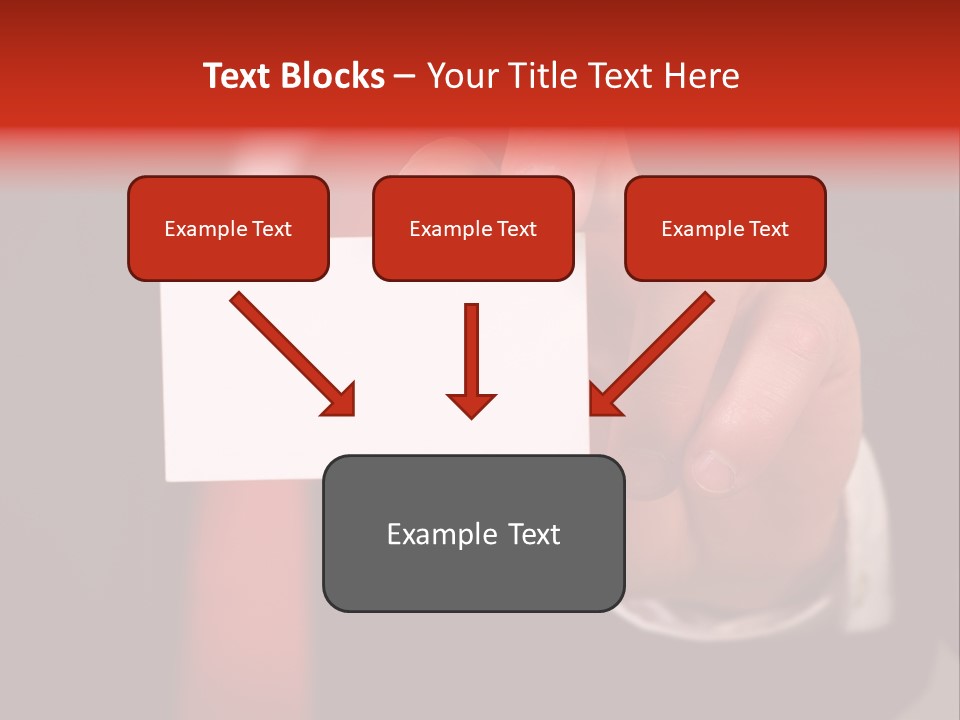 Red Suit Person PowerPoint Template