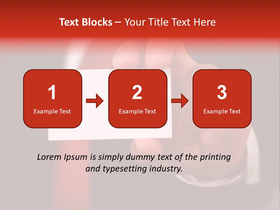 Red Suit Person PowerPoint Template