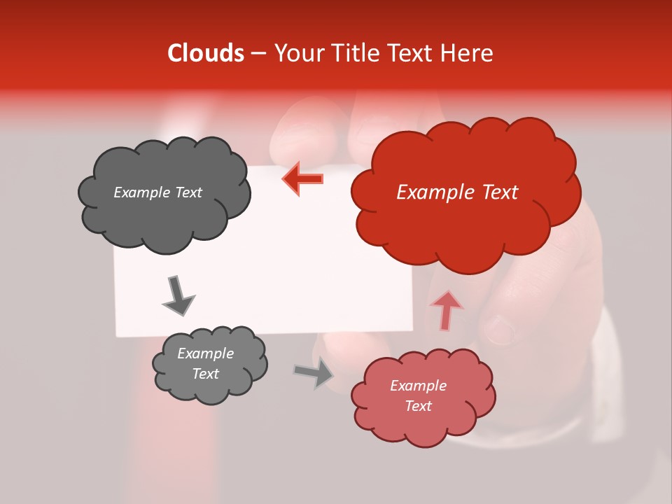 Red Suit Person PowerPoint Template