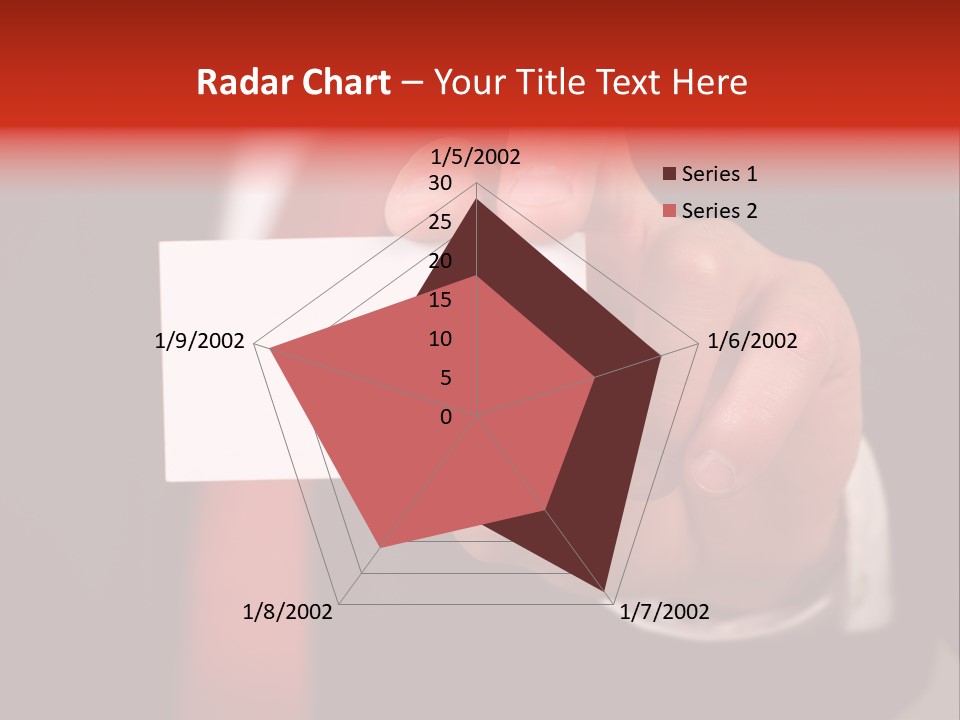 Red Suit Person PowerPoint Template