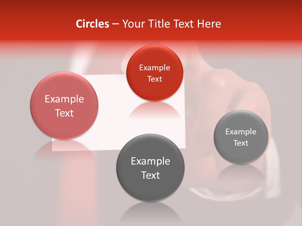 Red Suit Person PowerPoint Template