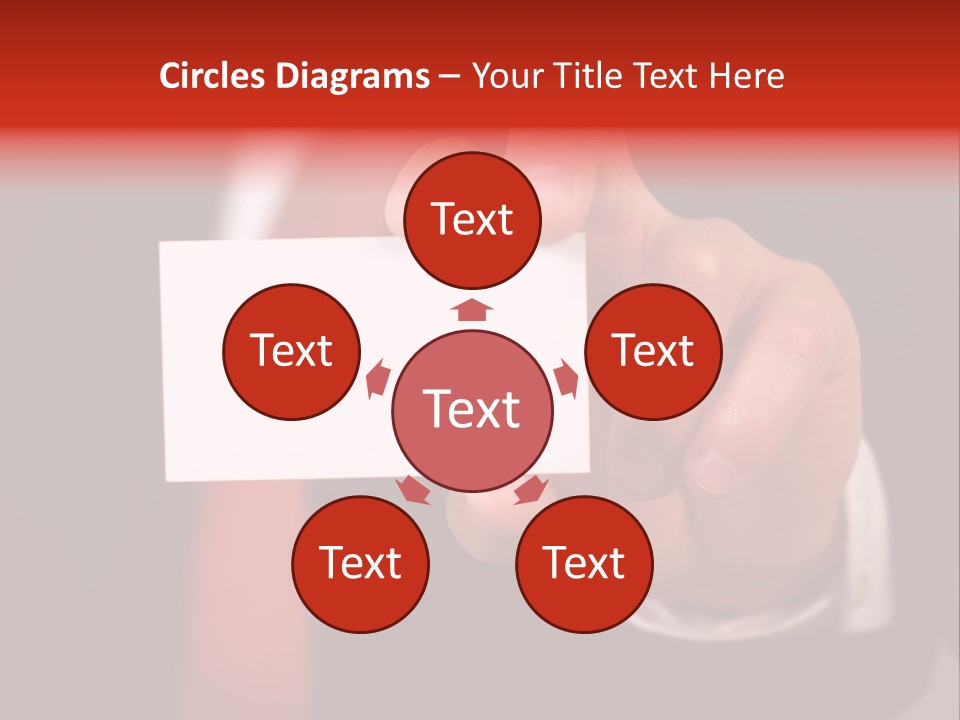 Red Suit Person PowerPoint Template