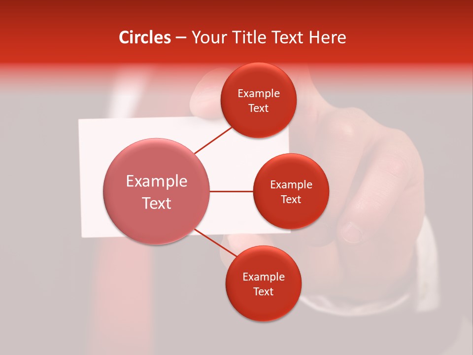 Red Suit Person PowerPoint Template