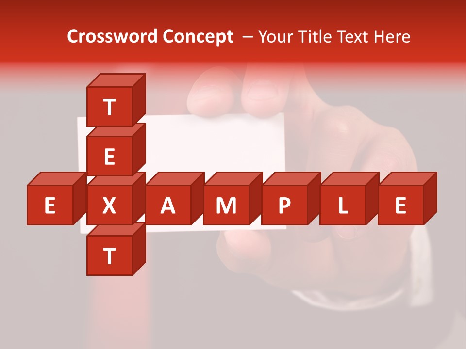 Red Suit Person PowerPoint Template