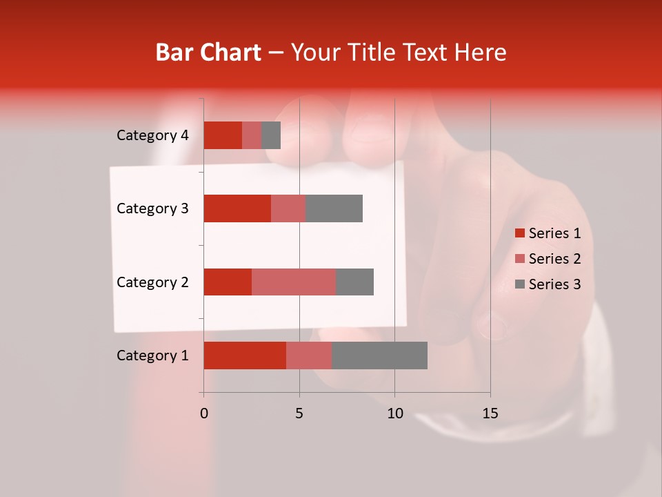 Red Suit Person PowerPoint Template