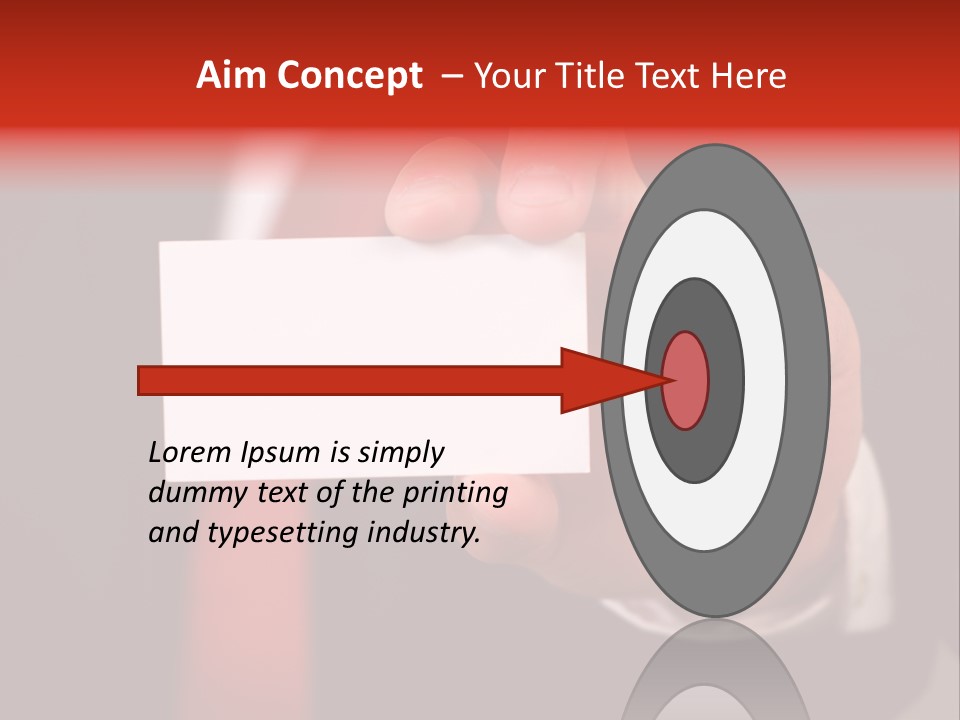 Red Suit Person PowerPoint Template