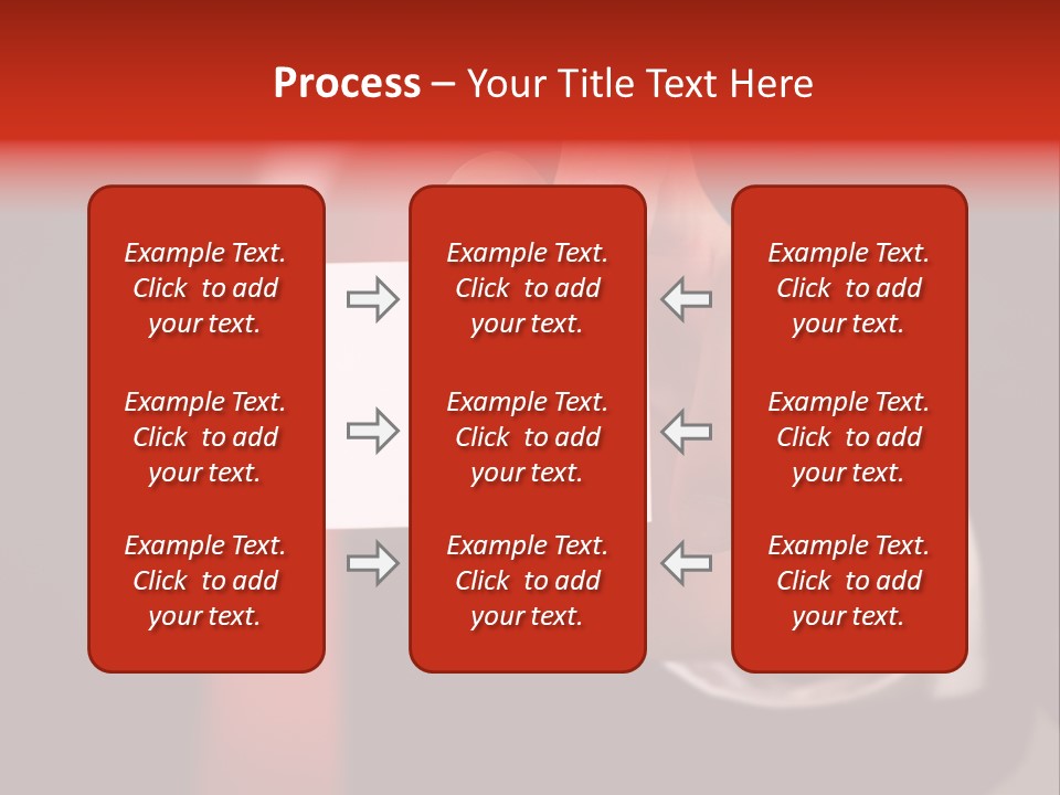 Red Suit Person PowerPoint Template
