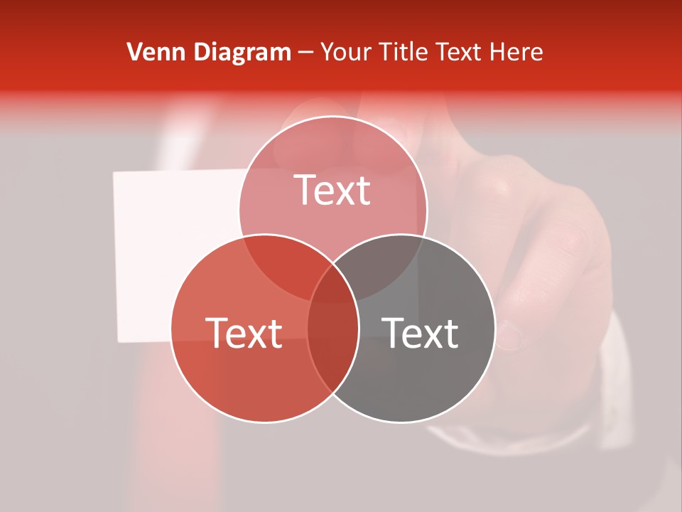 Red Suit Person PowerPoint Template