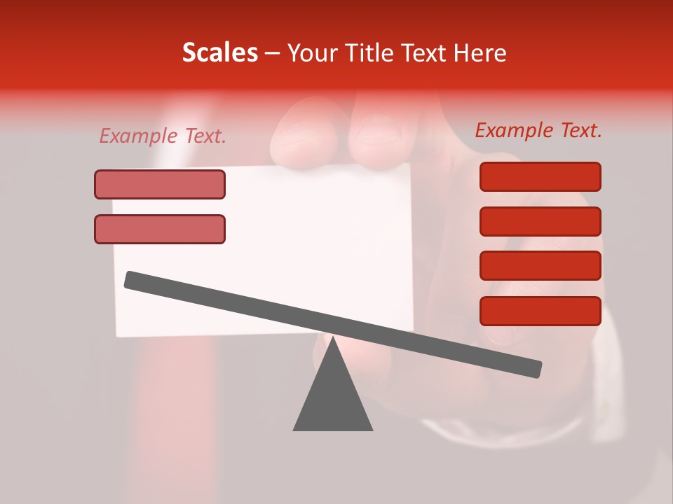 Red Suit Person PowerPoint Template