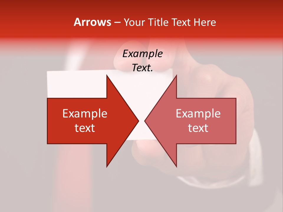 Red Suit Person PowerPoint Template