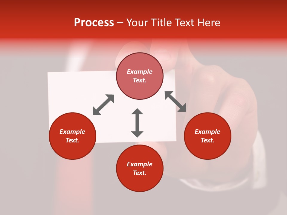 Red Suit Person PowerPoint Template