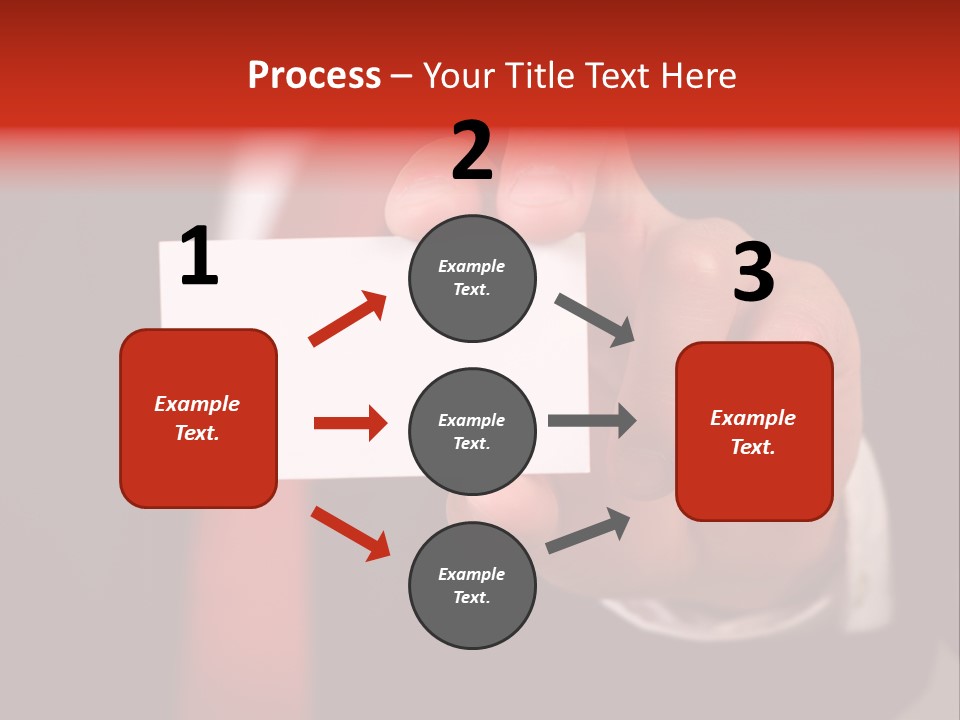 Red Suit Person PowerPoint Template